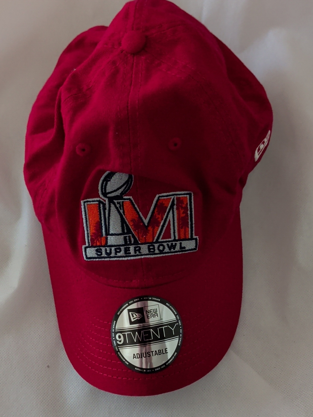 New Era Red Super Bowl LVI Embroidered 9TWENTY Adjustable Cap